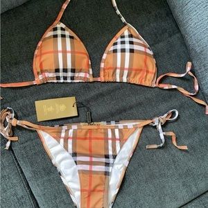 Burberry two piece bathing suit